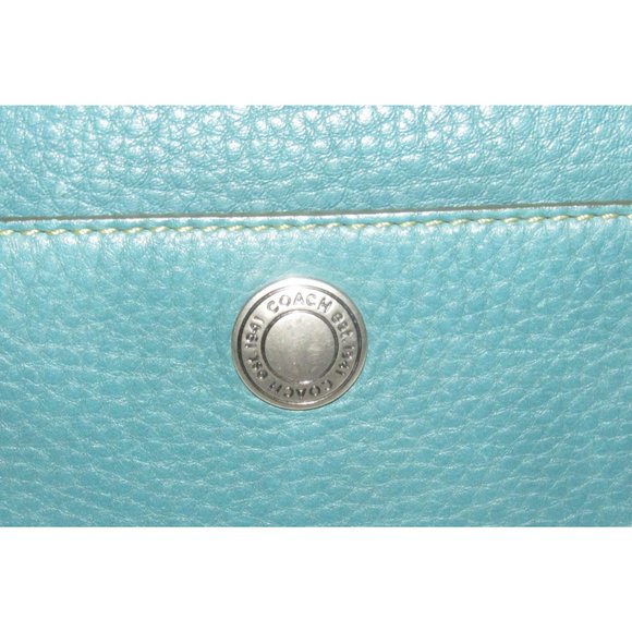 Coach 'Chelsea' Hobo Teal Buttery Soft Leather Chrome Accents - Picture 5 of 16